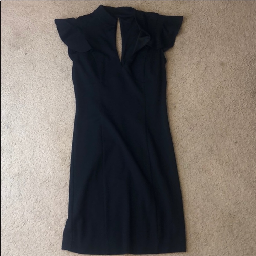Black keyhole dress